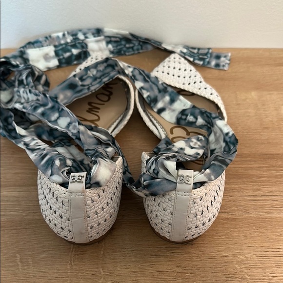 LIKE NEW Sam Edelman Sloane Braided Leather Point-Toe Ankle Strap Flats - Picture 9 of 10